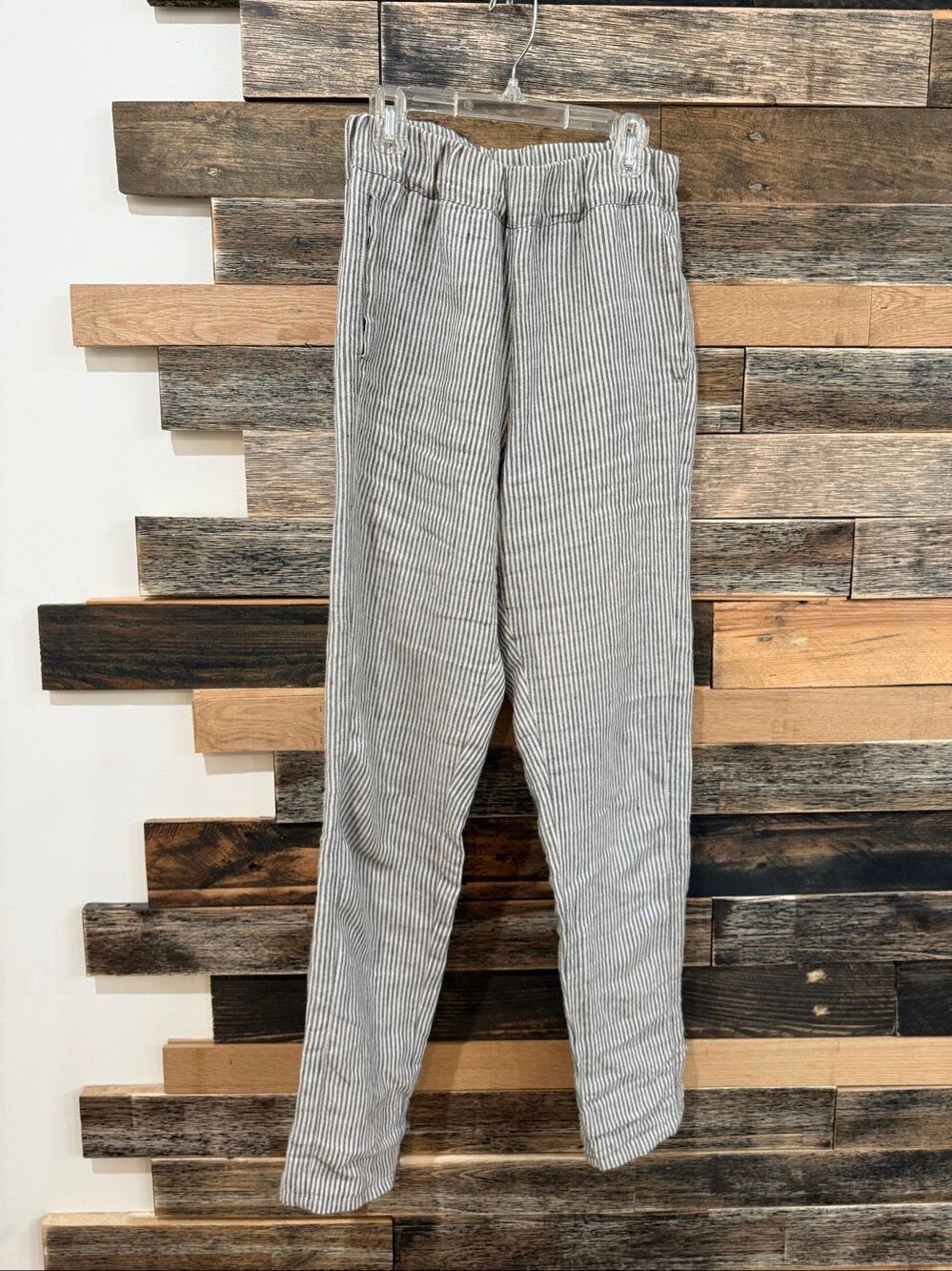 Linenfox boho lagenlook taped pants sz S